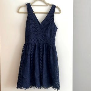 Navy Lace Dress